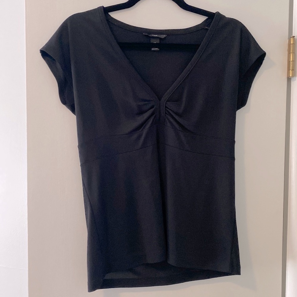 H&M black jersey top size M